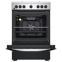 Thumbnail Indesit IS67G5PHX 60cm, 69 Litre Single Electric Cooker with Gas Hob Inox | Atlantic Electrics- 39709119742175