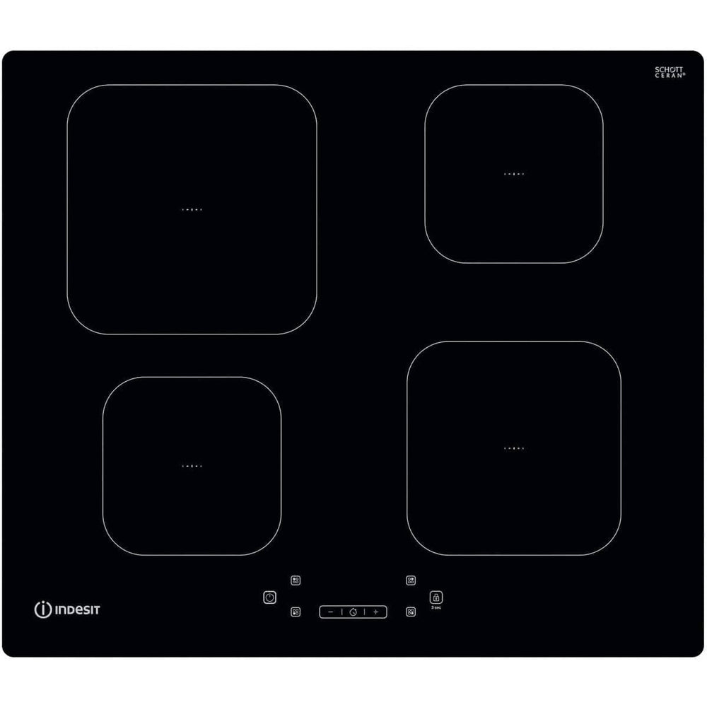 Indesit IS83Q60NE Touch Control 4 Zone Induction Hob - Black - Atlantic Electrics - 39478097674463 