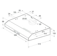 Thumbnail INDESIT ISLK66FLSW 60cm Conventional Cooker Hood - 39478098755807