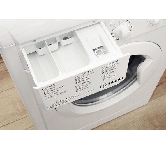 Indesit IWC71252WUKN 7KG 1200 Spin Washing Machine - White | Atlantic Electrics - 39478103245023 