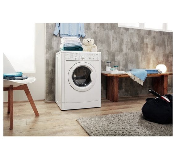 Indesit IWC71252WUKN 7kg 1200 Spin Washing Machine with Water Balance  technology - White - Jeans Electrical