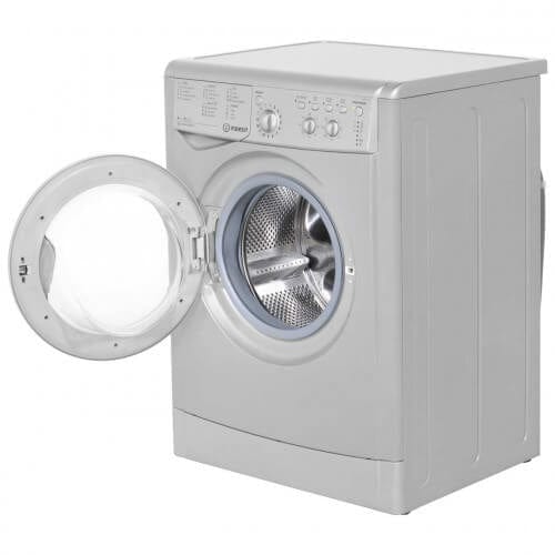 Indesit IWDC65125SUKN 6Kg / 5Kg Washer Dryer with 1200 rpm - Silver | Atlantic Electrics - 39478101344479 