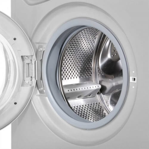 Indesit IWDC6125S EcoTime 6kg Wash 5kg Dry 1200rpm Freestanding Washer Dryer - Silver - Atlantic Electrics - 39478101377247 