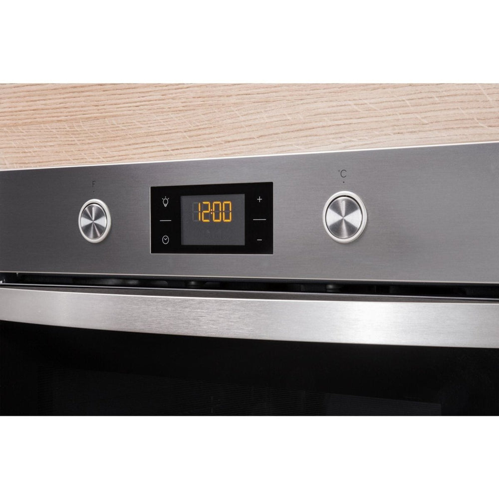 Indesit KFW3841JHIXUK Single Built In Electric Oven Stainless Steel - Atlantic Electrics - 39478104654047 