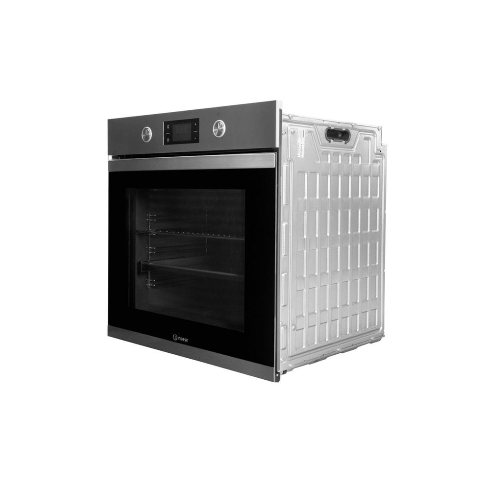 Indesit KFW3841JHIXUK Single Built In Electric Oven Stainless Steel - Atlantic Electrics - 39478104686815 