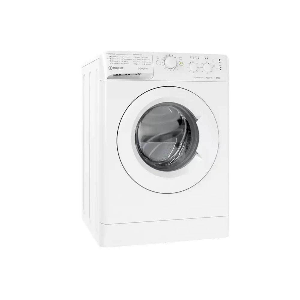 Indesit MTWC91295WUKN Freestanding Washing Machine, 9Kg 1200 rpm, 59.5cm Wide - White - Atlantic Electrics - 40743703511263 