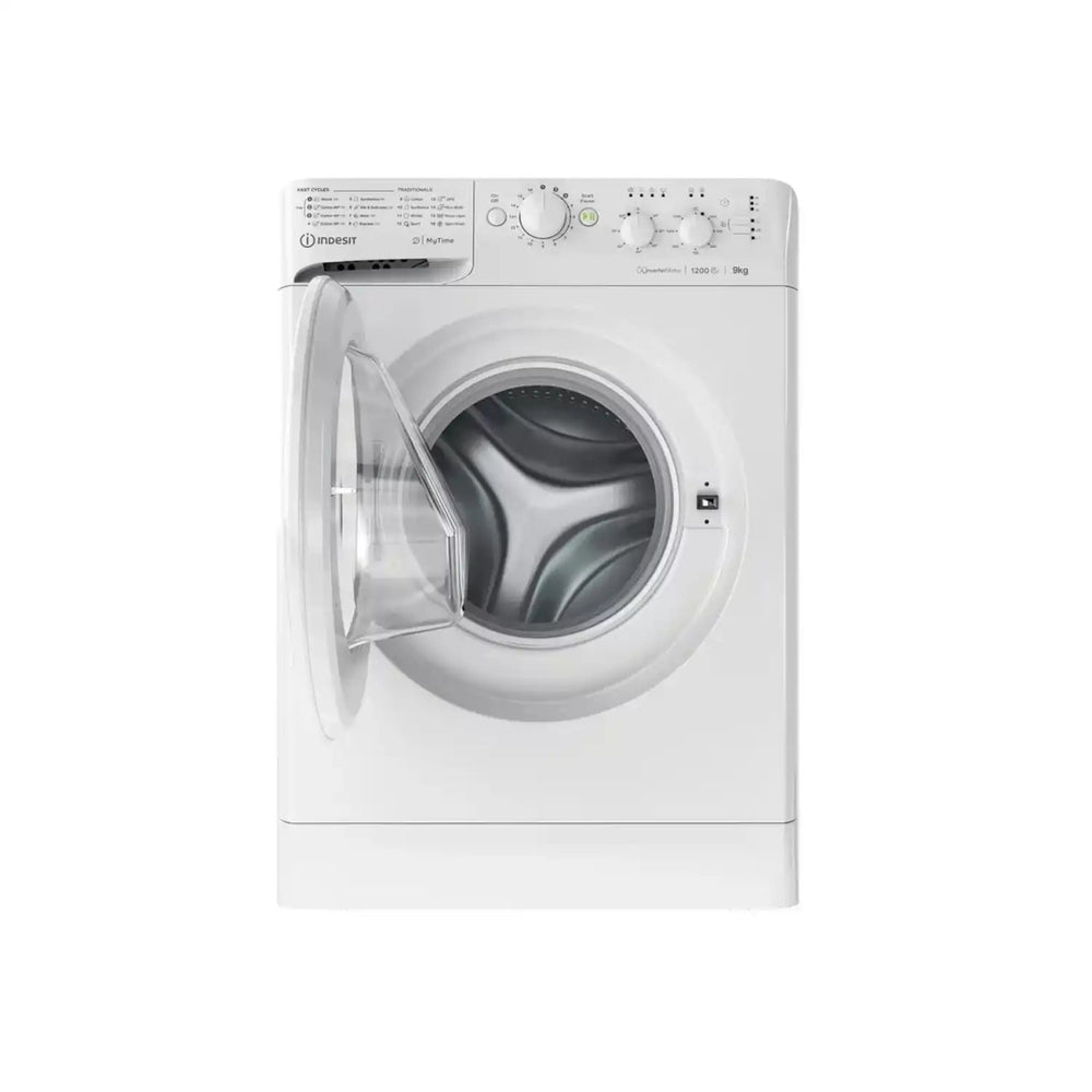 Indesit MTWC91295WUKN Freestanding Washing Machine, 9Kg 1200 rpm, 59.5cm Wide - White | Atlantic Electrics - 40743703478495 