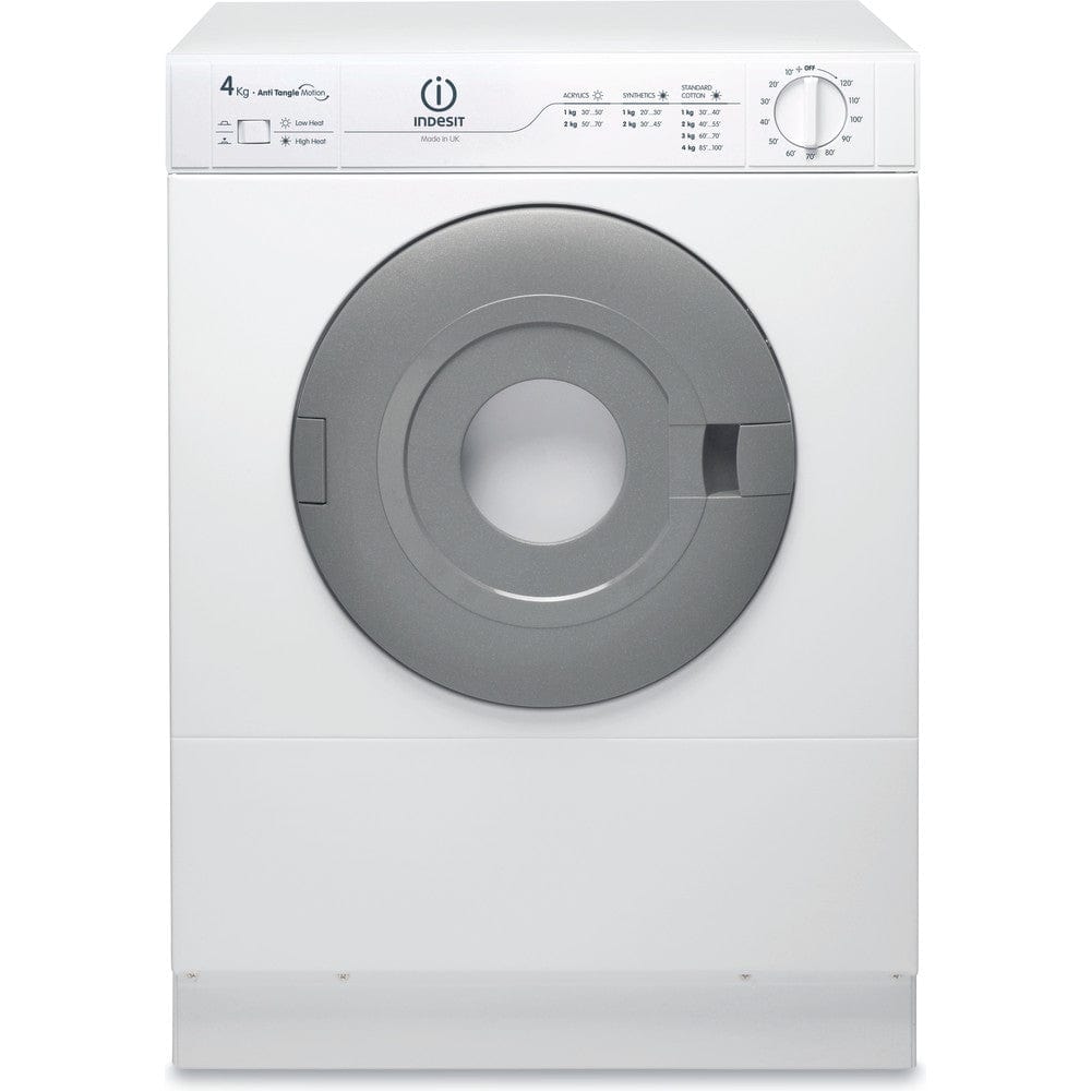 Indesit NIS41V 4kg Freestanding Front Vented Tumble Dryer - White - Atlantic Electrics - 39478104785119 