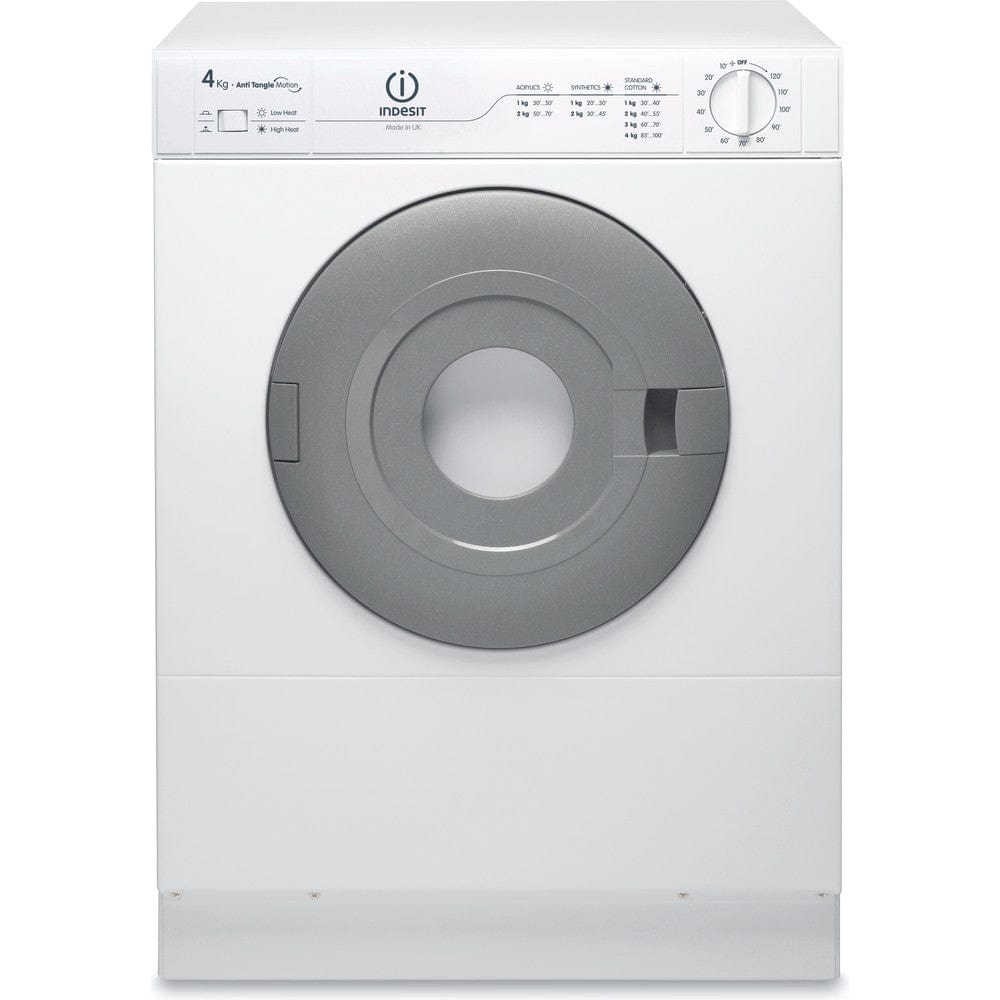 Indesit NIS41V 4kg Freestanding Front Vented Tumble Dryer - White | Atlantic Electrics - 39478104785119 