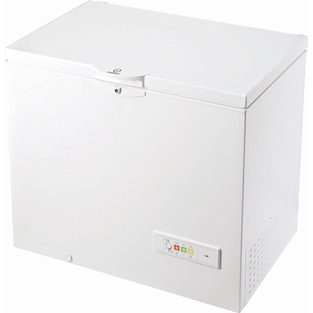 INDESIT OS1A250H 251 Litre Chest Freezer 70cm Deep Frost Free 100cm Wide - White | Atlantic Electrics - 39478103146719 