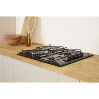 Thumbnail Indesit PAA642IBK Aria 60cm Four Burner Gas Hob Black - 39478105080031