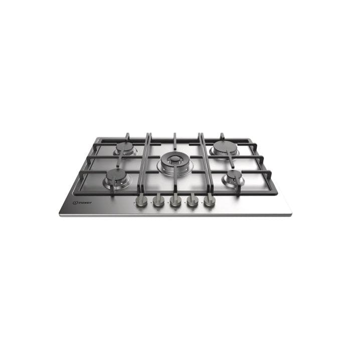 Indesit Aria THP751PIXI Five Burner 75cm Gas Hob - Stainless Steel | Atlantic Electrics - 39478106194143 