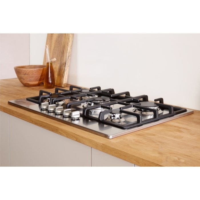 Indesit Aria THP751PIXI Five Burner 75cm Gas Hob - Stainless Steel | Atlantic Electrics - 39478106259679 