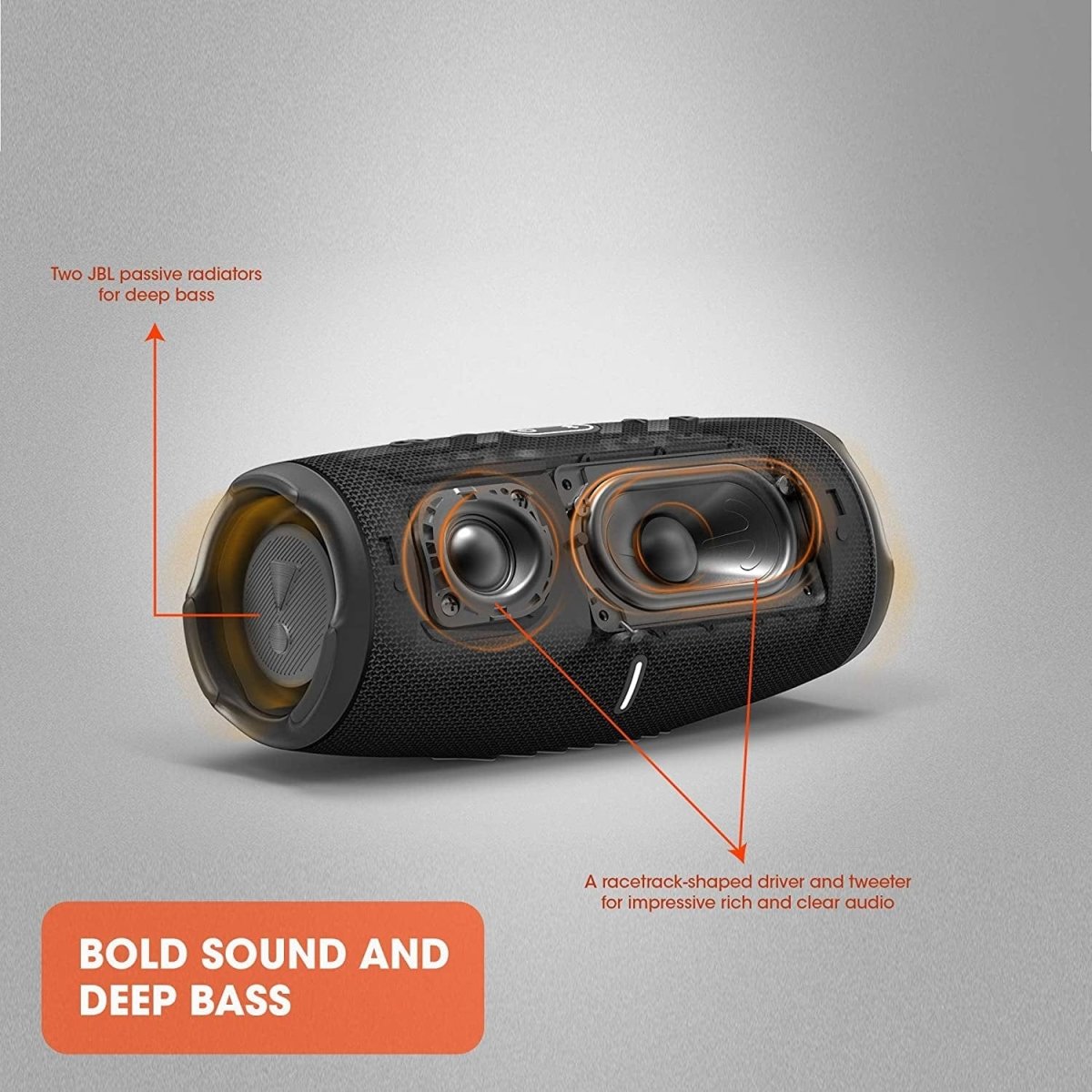 JBL Charge 5 Waterproof Portable Bluetooth Speaker With Powerbank - Black | Atlantic Electrics