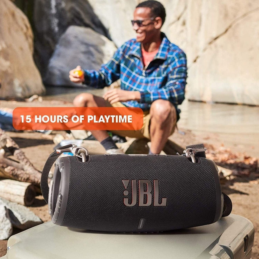 JBL Xtreme 3 Portable Bluetooth Speaker With Rechargeable Battery And Carry Strap - Black | Atlantic Electrics - 39478110683359 