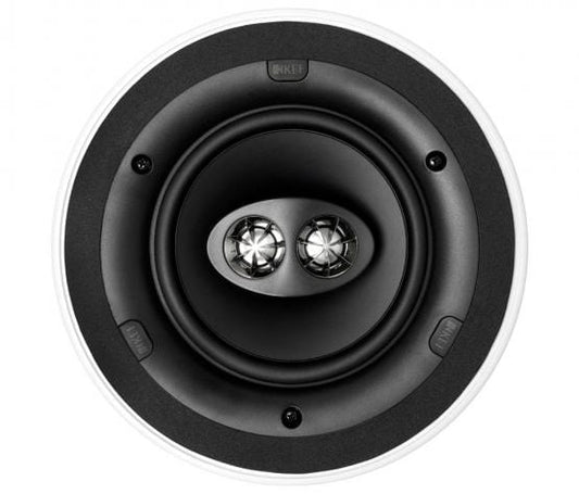 KEF Ci160CRds High Quality Stereo thin-bezel in-ceiling Speaker - 80W (Each) | Atlantic Electrics