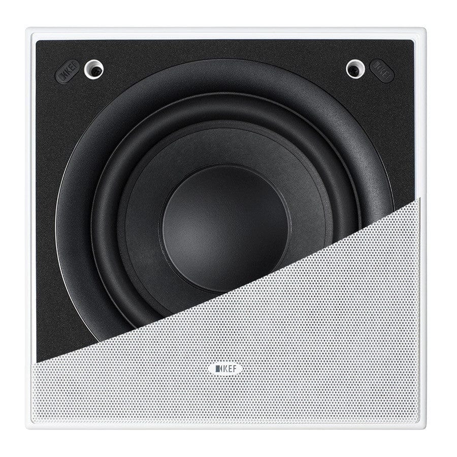 KEF CI200QSB-THX (PAIR) In-Wall Subwoofer , Certified To Thx Ultra2 And Thx Select2 Standards, 100Hz - Atlantic Electrics - 39478109929695 