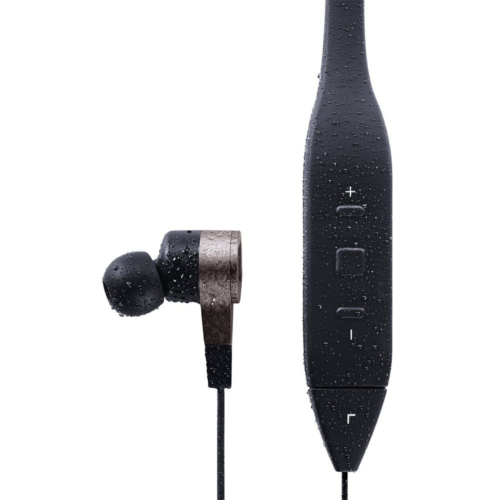 KEF MOTION ONE Porsche Design Bluetooth In-Ear Headphones - Black | Atlantic Electrics - 39478113829087 