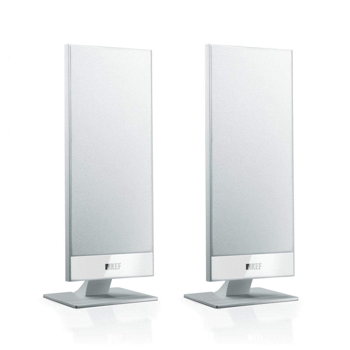 KEF T101 White 2-Way Satellite Speakers (Pair) including Wall Brackets | Atlantic Electrics