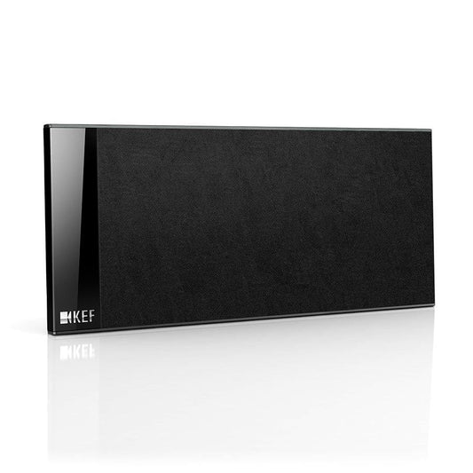 KEF T101C Black Thin Centre Speaker, Supplied With Desk Stand | Atlantic Electrics