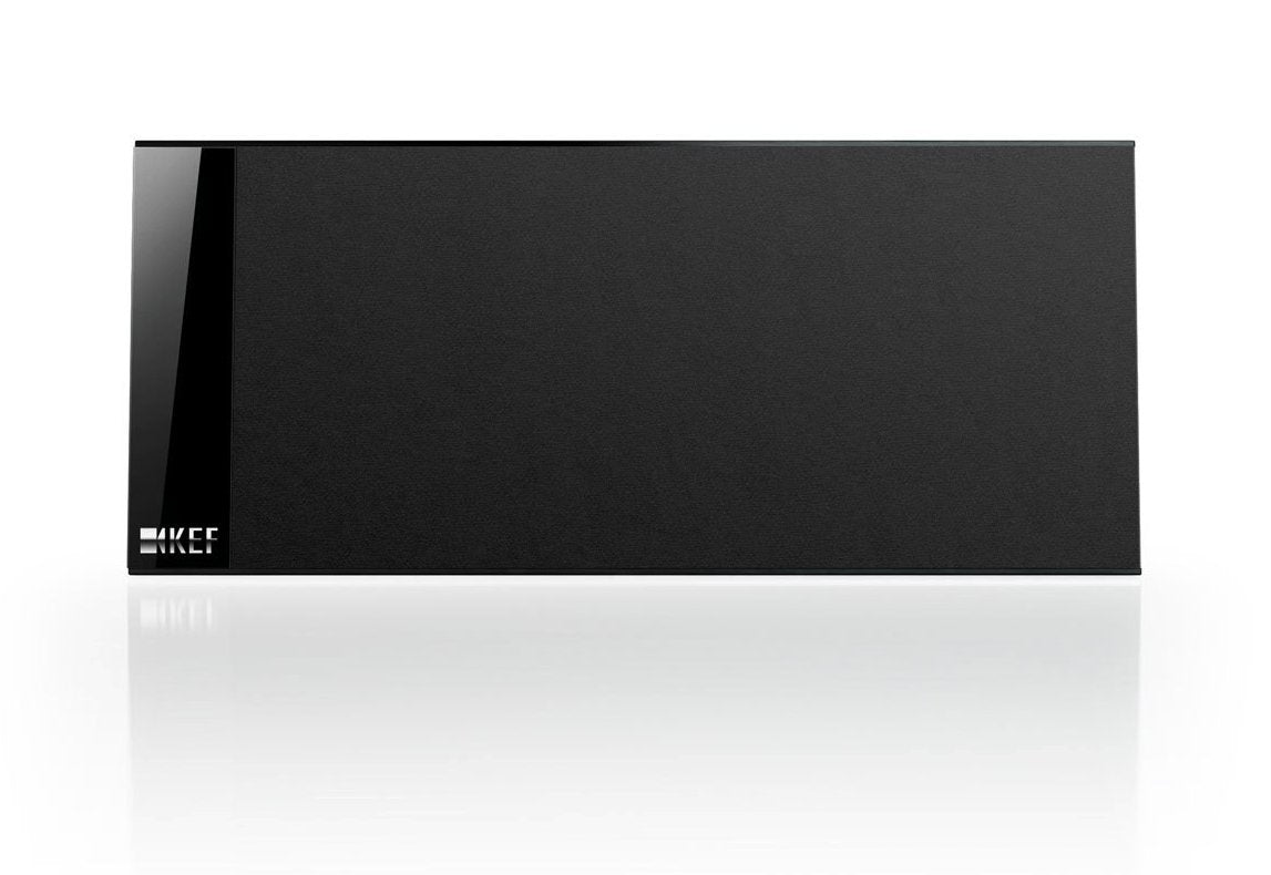 KEF T101C Black Thin Centre Speaker, Supplied With Desk Stand | Atlantic Electrics