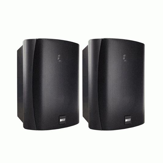 Kef VENTURA 5 Black All Weather Outdoor Speakers (Pair) | Atlantic Electrics
