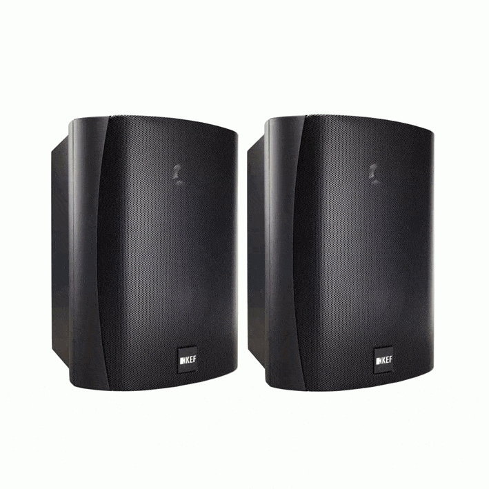 Kef VENTURA 5 Black All Weather Outdoor Speakers (Pair) | Atlantic Electrics