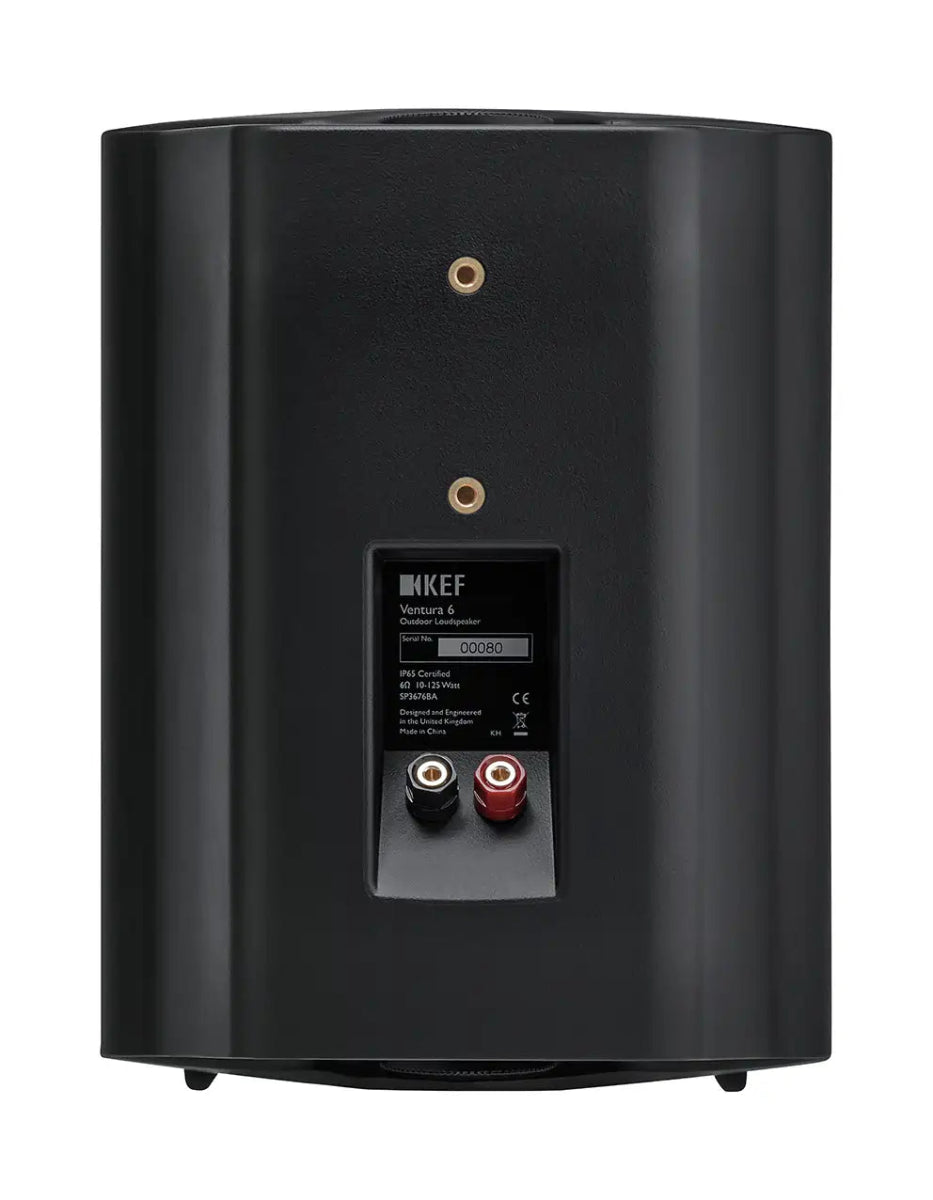 Kef VENTURA 6 Black All Weather Outdoor Speakers (Pair) | Atlantic Electrics