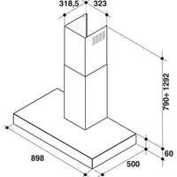 Thumbnail KITCHEN AID CHIMNEY HOOD 90 CM KEWPP 90010 - 39478134767839