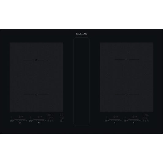 KitchenAid KHIVF90000 90cm Induction Hob with Ventilated Cooker Hood | Atlantic Electrics