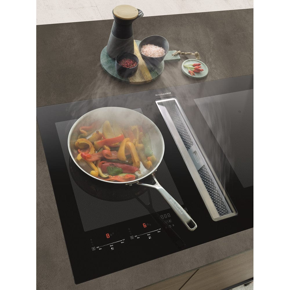KitchenAid KHIVF90000 90cm Induction Hob with Ventilated Cooker Hood | Atlantic Electrics - 39478134997215 