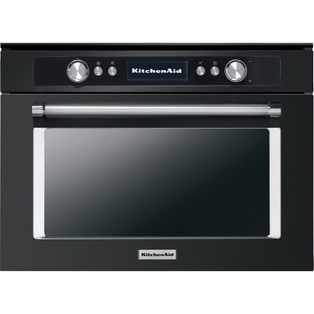 KitchenAid KOQCXB 45600 Built-in Single Electric Oven, A+ Energy Rating, Black Steel - Atlantic Electrics - 39478135062751 