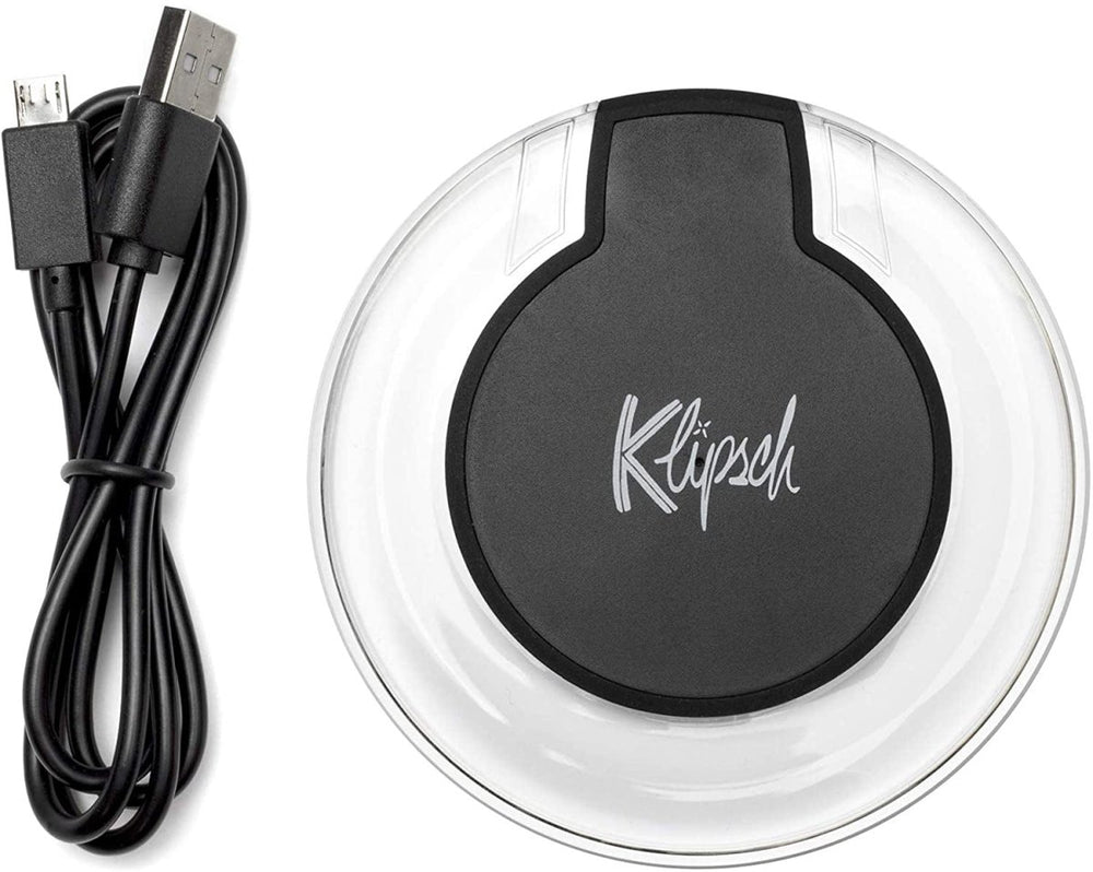 Klipsch S1 True Wireless Bluetooth Earphones With Charging Case and Wireless Charging Pad - Black | Atlantic Electrics - 39478136275167 