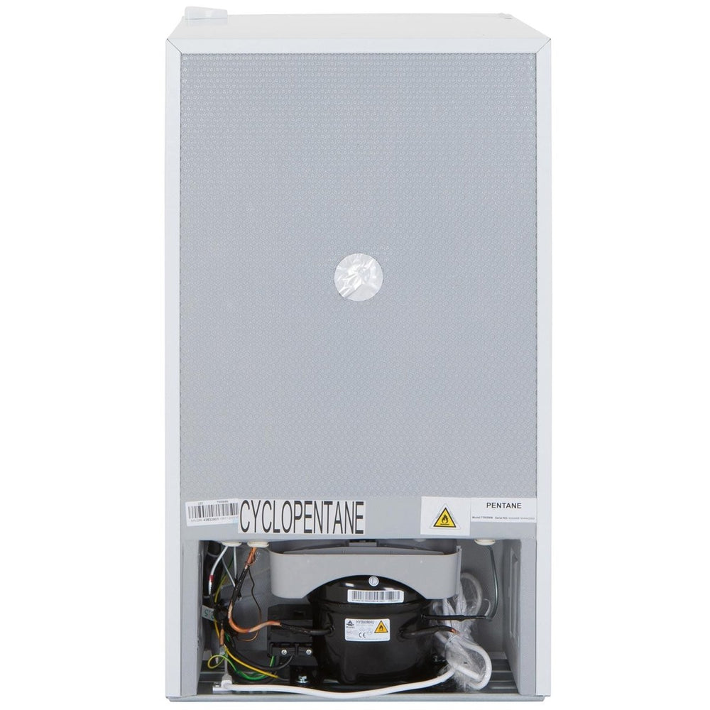 Lec T50084W 50cm Undercounter Manual Defrost Fridge Freezer - White | Atlantic Electrics - 39478137127135 
