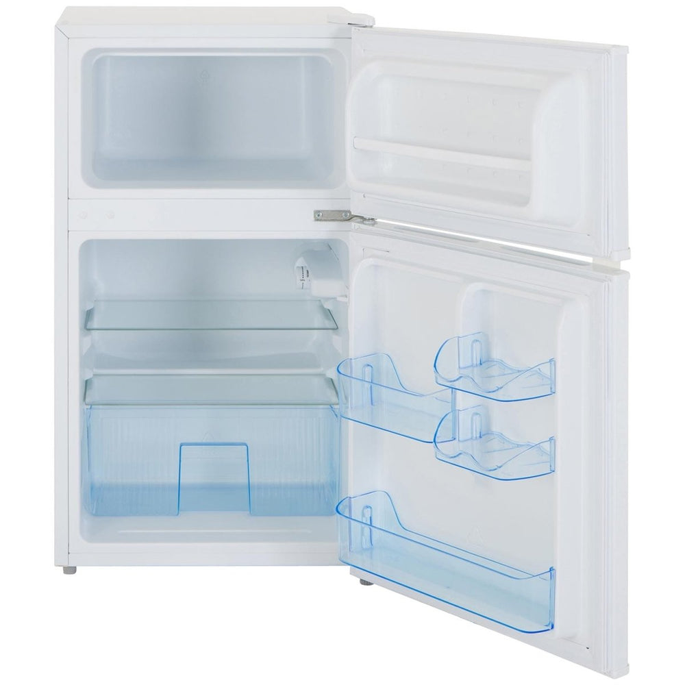 Lec T50084W 50cm Undercounter Manual Defrost Fridge Freezer - White | Atlantic Electrics - 39478137061599 