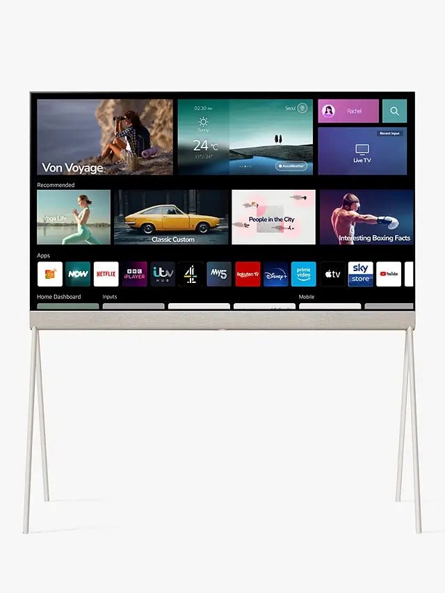LG 42LX1Q6LA (2022) Objet Collection Posé OLED HDR 4K Ultra HD Smart TV, 42 inch with All Around-Design, Calming Beige | Atlantic Electrics - 40643710157023 