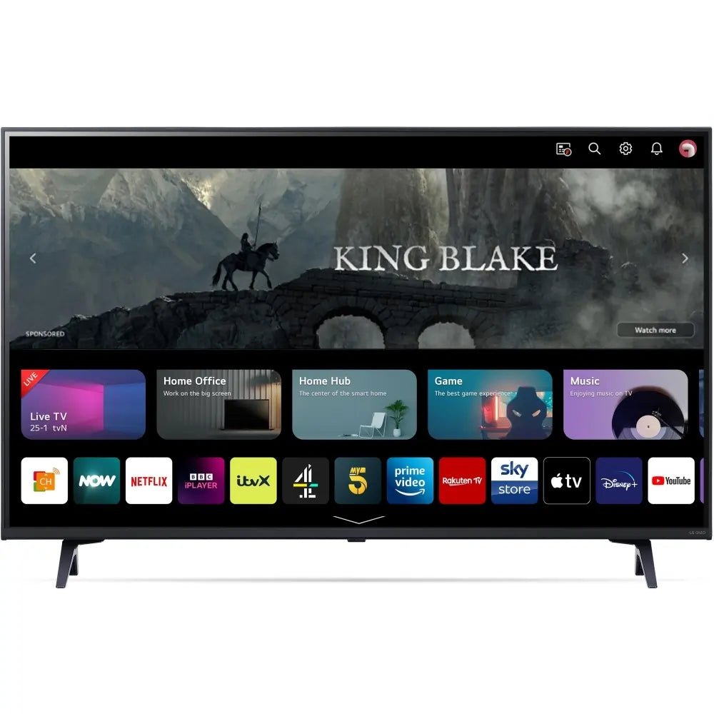 LG 43QNED756RA 43" Smart 4K Ultra HD HDR QNED TV with Amazon Alexa - Ashed Blue | Atlantic Electrics - 40460743606495 