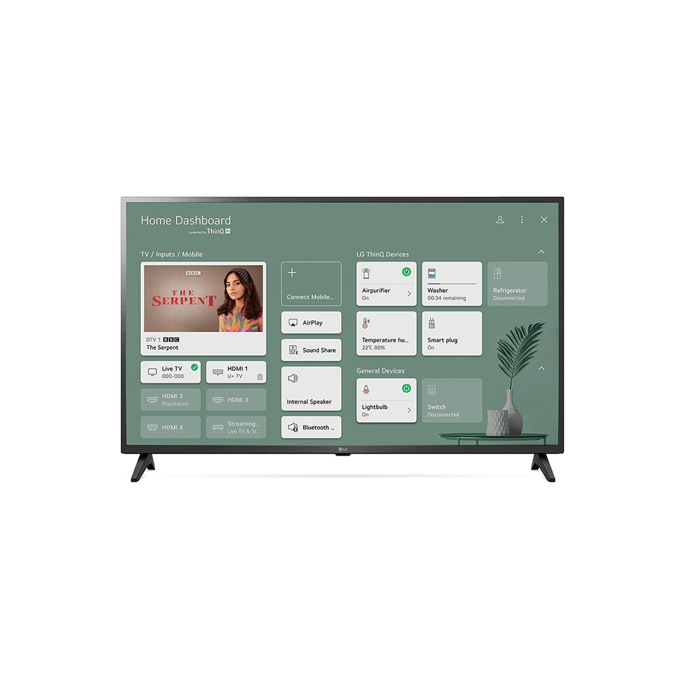 LG 43UP75006LF (2021) LED HDR 4K Ultra HD Smart TV, 43 inch with Freeview Play-Freesat HD, Ceramic Black - Atlantic Electrics - 39478139912415 