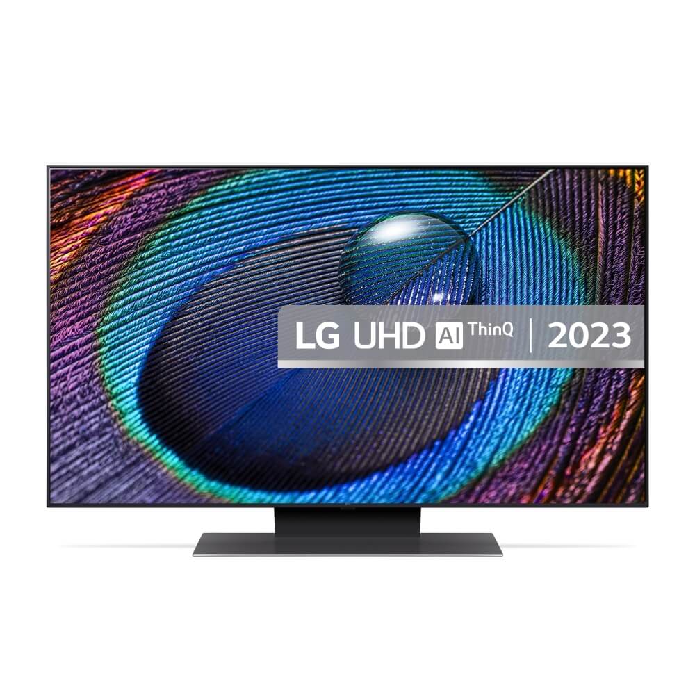LG 43UR91006LA (2023) LED HDR 4K Ultra HD Smart TV, 43 inch with Freeview Play/Freesat HD, Ashed Blue - Atlantic Electrics - 40157517938911 