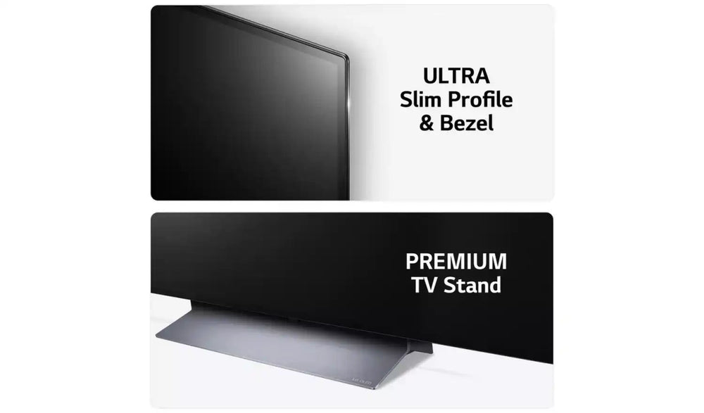 LG 48 Inch OLED48C36LA Smart 4K UHD HDR OLED Freeview TV - Black - Atlantic Electrics - 40452196401375 
