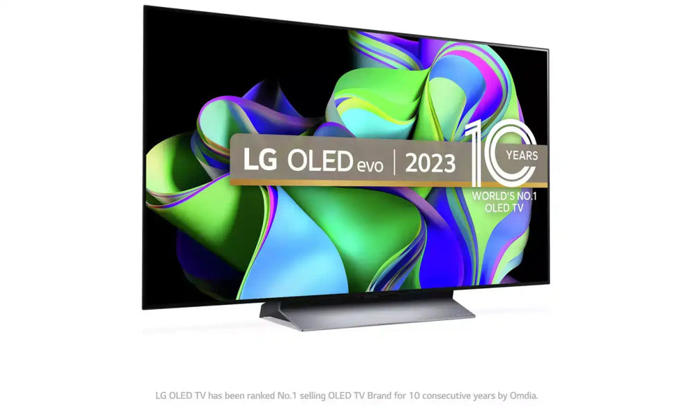 LG 48 Inch OLED48C36LA Smart 4K UHD HDR OLED Freeview TV - Black - Atlantic Electrics - 40452196204767 