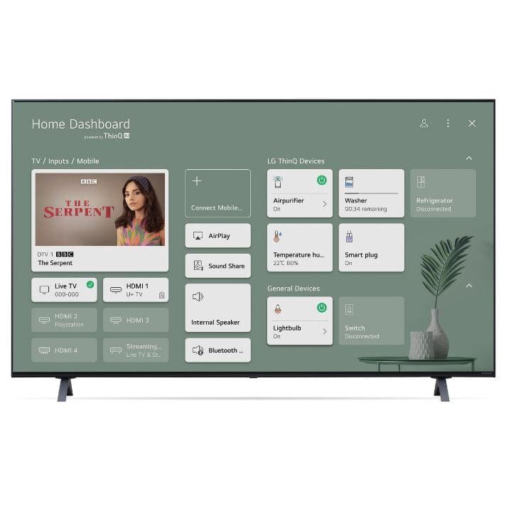 LG 50NANO756PR (2021) LED HDR NanoCell 4K Ultra HD Smart TV, 50 inch with Freeview Play-Freesat HD, Ashed Blue - Atlantic Electrics - 39478140731615 
