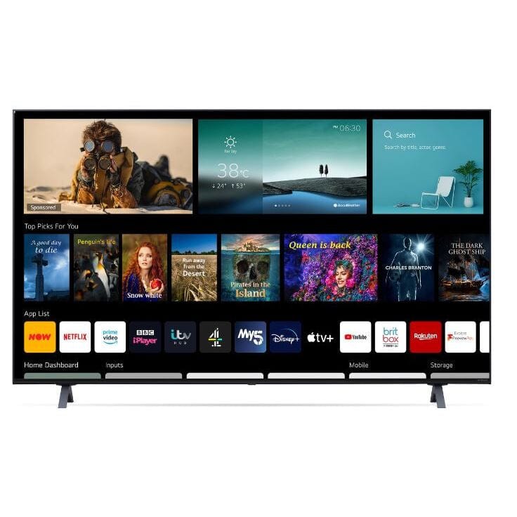 LG 50NANO756PR (2021) LED HDR NanoCell 4K Ultra HD Smart TV, 50 inch with Freeview Play-Freesat HD, Ashed Blue | Atlantic Electrics