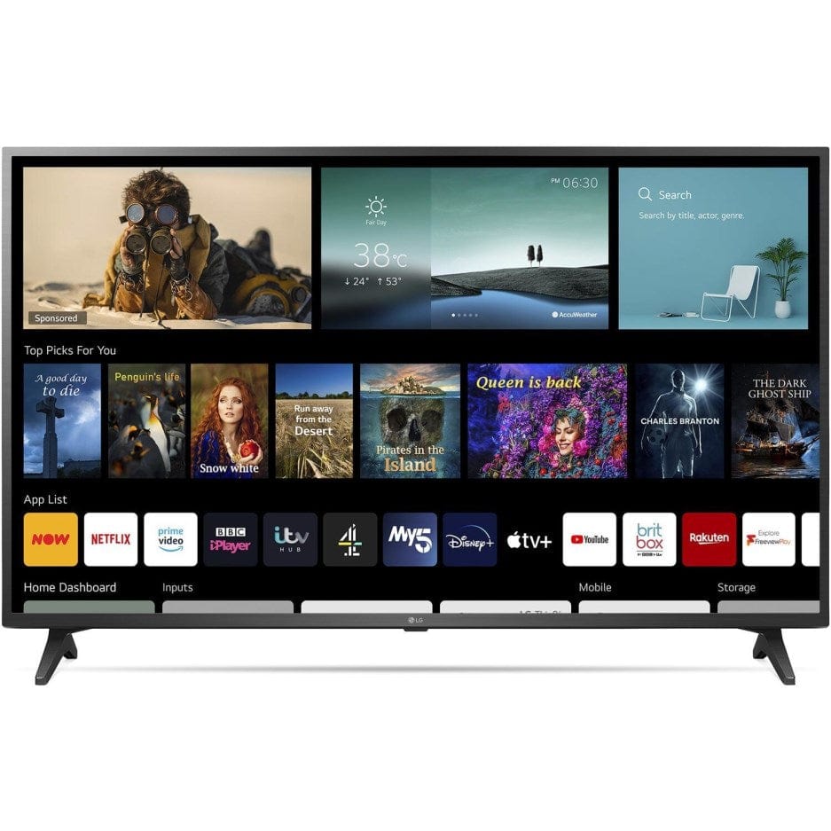 LG 50UP75006LF (2021) LED HDR 4K Ultra HD Smart TV, 50 inch with Freeview Play-Freesat HD, Ceramic Black - Atlantic Electrics - 39478140272863 