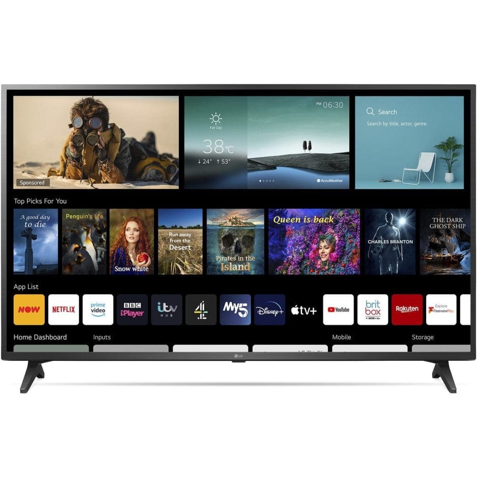 LG 50UP75006LF (2021) LED HDR 4K Ultra HD Smart TV, 50 inch with Freeview Play-Freesat HD, Ceramic Black | Atlantic Electrics - 39478140272863 