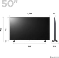 Thumbnail LG 50UR78006LK (2023) LED HDR 4K Ultra HD Smart TV, 50 inch with Freeview Play/Freesat HD, Dark Iron Grey - 40157517807839