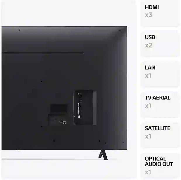 LG 50UR78006LK (2023) LED HDR 4K Ultra HD Smart TV, 50 inch with Freeview Play/Freesat HD, Dark Iron Grey - Atlantic Electrics - 40157517840607 