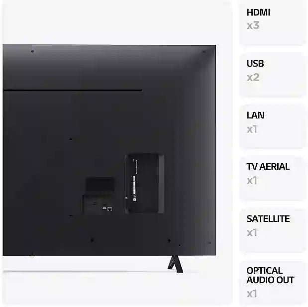 LG 50UR78006LK (2023) LED HDR 4K Ultra HD Smart TV, 50 inch with Freeview Play/Freesat HD, Dark Gray | Atlantic Electrics