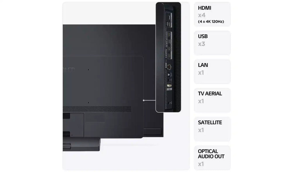 LG 55 Inch OLED55C36LC Smart 4K UHD HDR OLED Freeview TV - Titan Gray | Atlantic Electrics - 40452196565215 