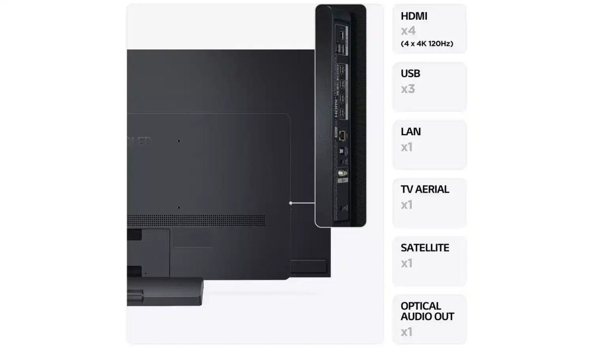 LG 55 Inch OLED55C36LC Smart 4K UHD HDR OLED Freeview TV - Titan Gray | Atlantic Electrics